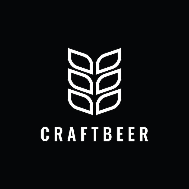 Premium quality vintage craft beer logo template design For badges emblems beer companies bars taverns