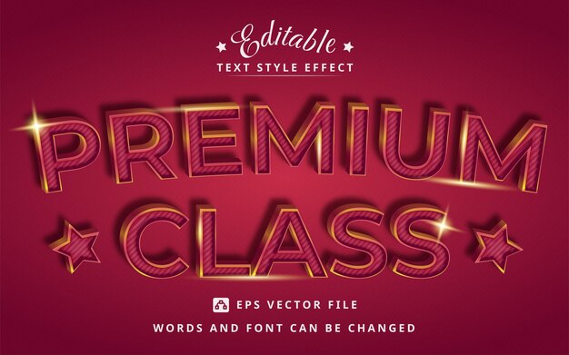 Premium Red Editable Text Effect