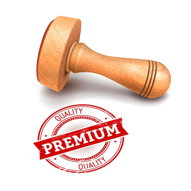 Premium round stamp