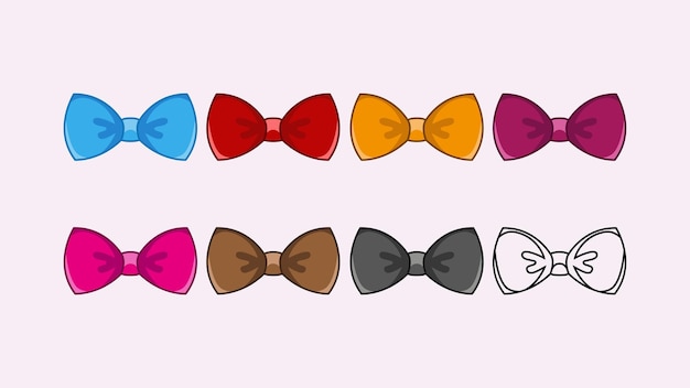 프리미엄 모양 아이콘 Bowties 로고 벡터