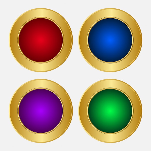 円形状と4色の選択が可能なプレミアムサインデザイン