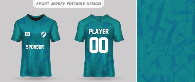 premium sports jersey design front and back for printing