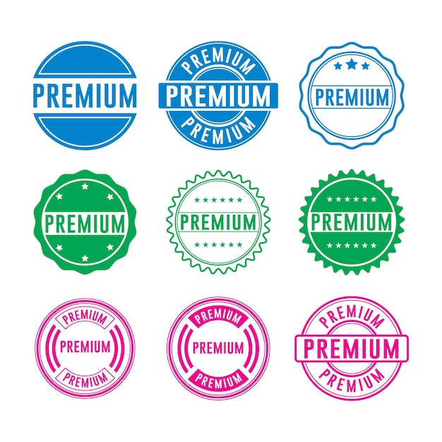 Premium Stempel Grafisch ontwerp vector element eenvoudig en modern