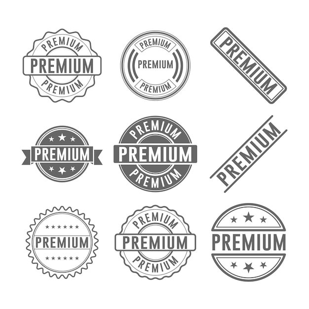 Premium Stempel Grafisch ontwerp vector element eenvoudig en modern