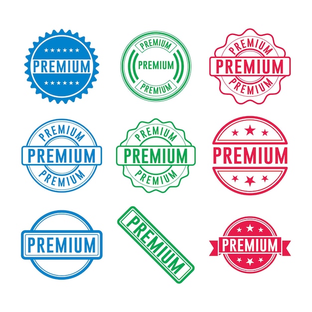 Premium Stempel Grafisch ontwerp vector element eenvoudig en modern