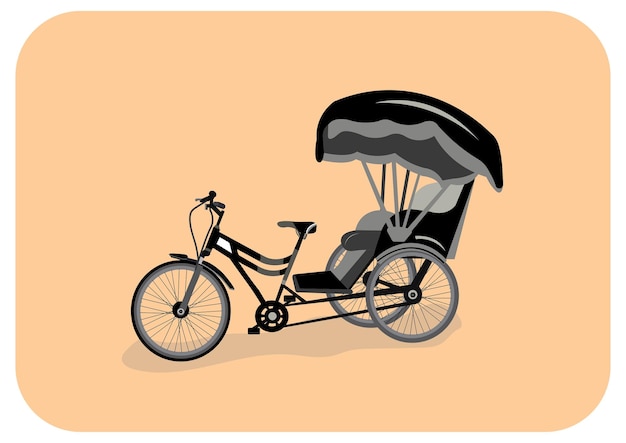 Premium Stock Vector Image Of Cycle Rickshaw