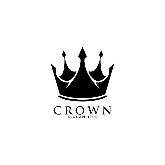 プレミアム スタイルの抽象的な王冠のロゴ シンボル ロイヤル キング アイコン モダンな高級ブランド要素記号ベクトル図
