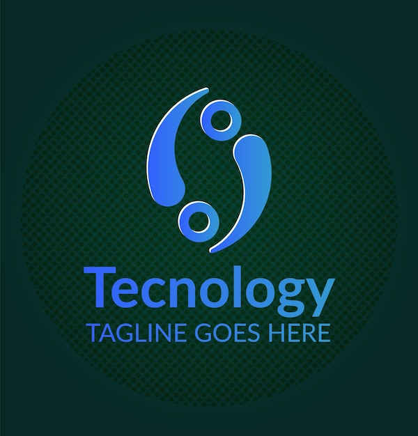 Vector premium technologie-logo