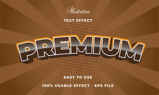 Vector premium text effect