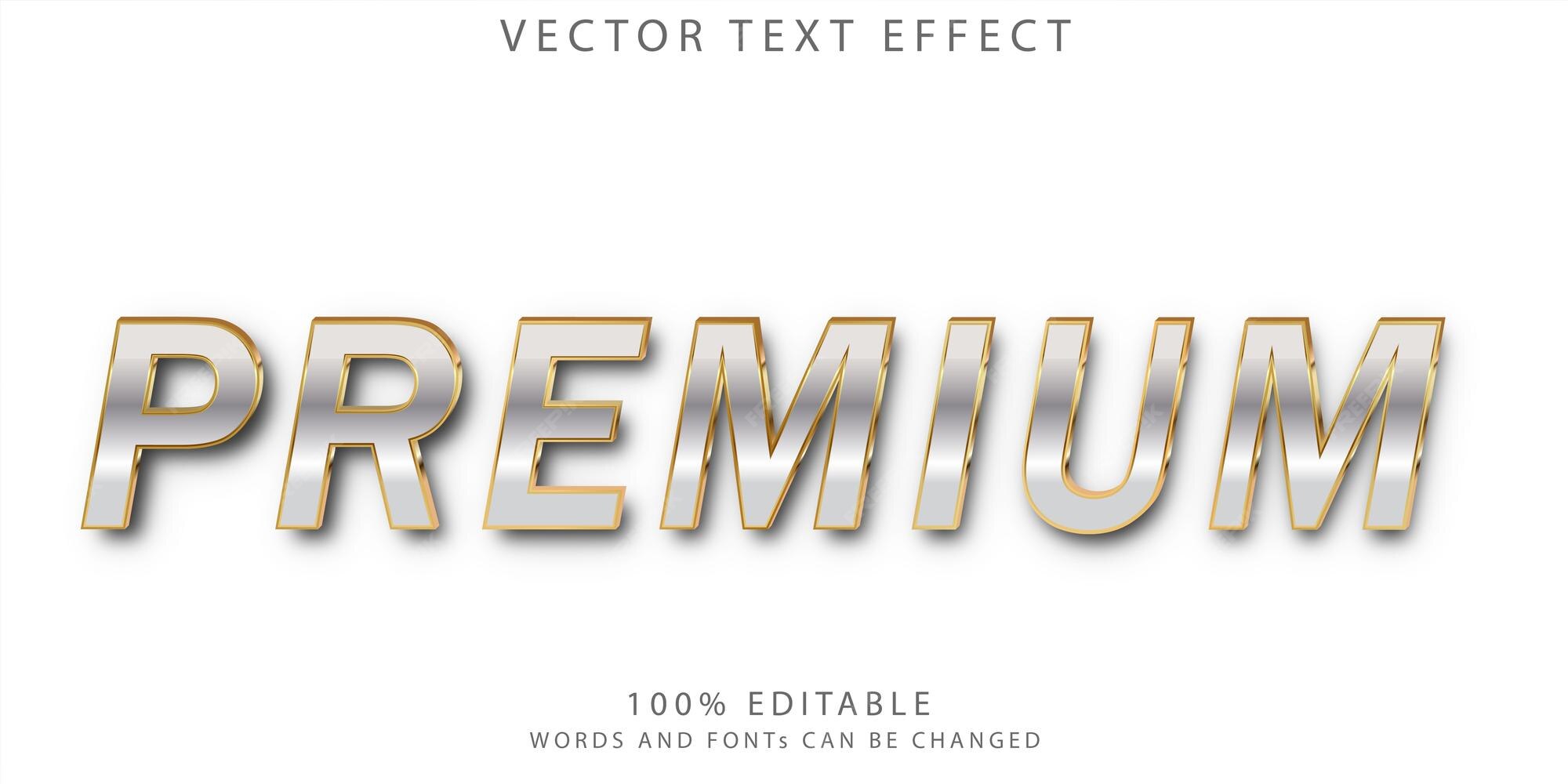 Premium Vector Premium Text Effects Style Template Premium Vector Premium Text Effects Style Template