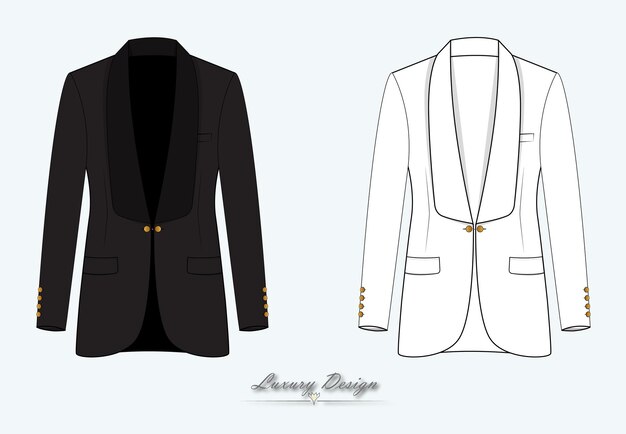 Vector premium tuxedo suit