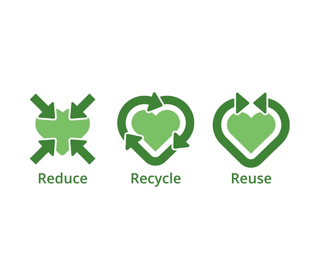 Premium Vector Premium Vector About Green Concept Reduce Reuse Premium Vector Premium Vector About Green Concept Reduce Reuse