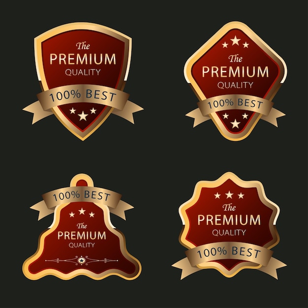 Vector premium vector badges thema's ontwerp illustratie voorraad