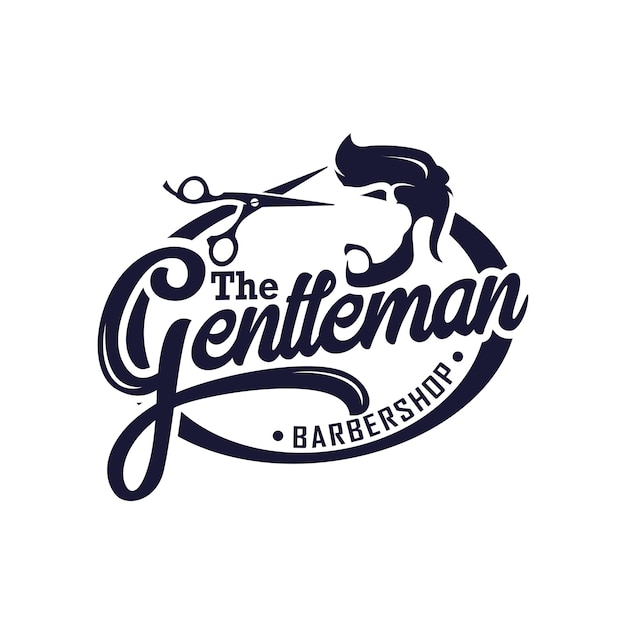 Premium Vector Beard man design logo illustration