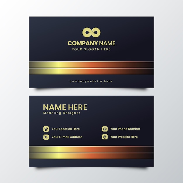 premium vector Business Card Template