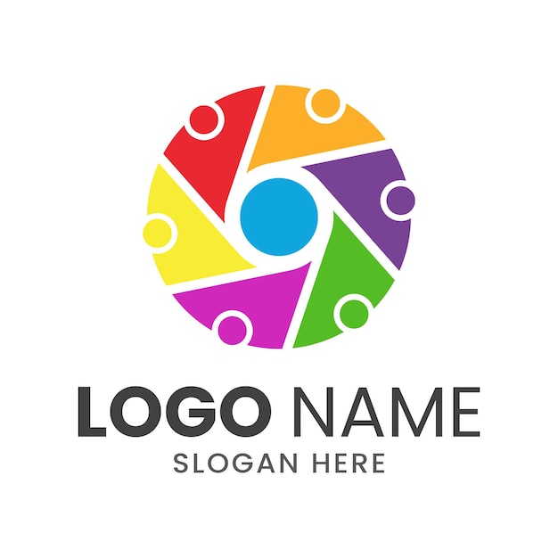 Vector premium vector community logo