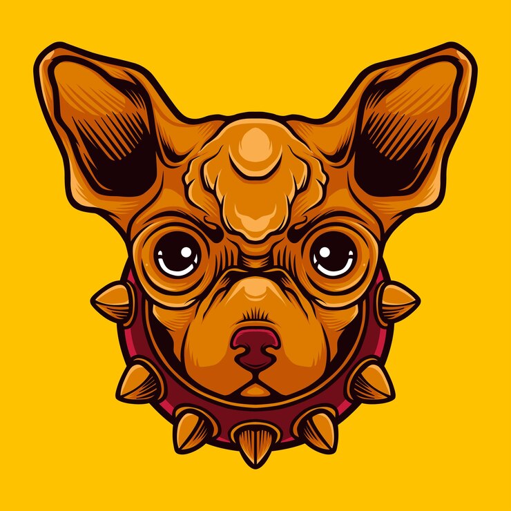 Premium vector cute dog mascot logo