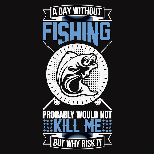 premium vector fishing sjabloon voor t-shirt