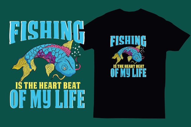 Premium Vector Fishing tshirt design