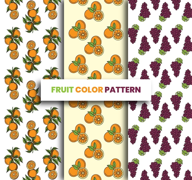 Premium Vector Fruits Pattern