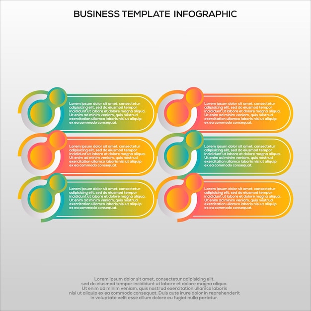 Premium Vector Gradient infographic steps template