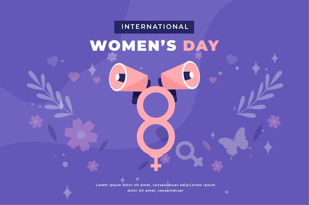 Premium vector international women's day background