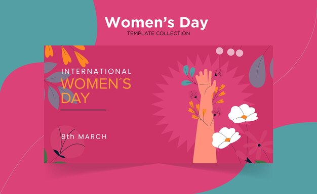 Premium Vector International Women's Day Social Media Cover Template