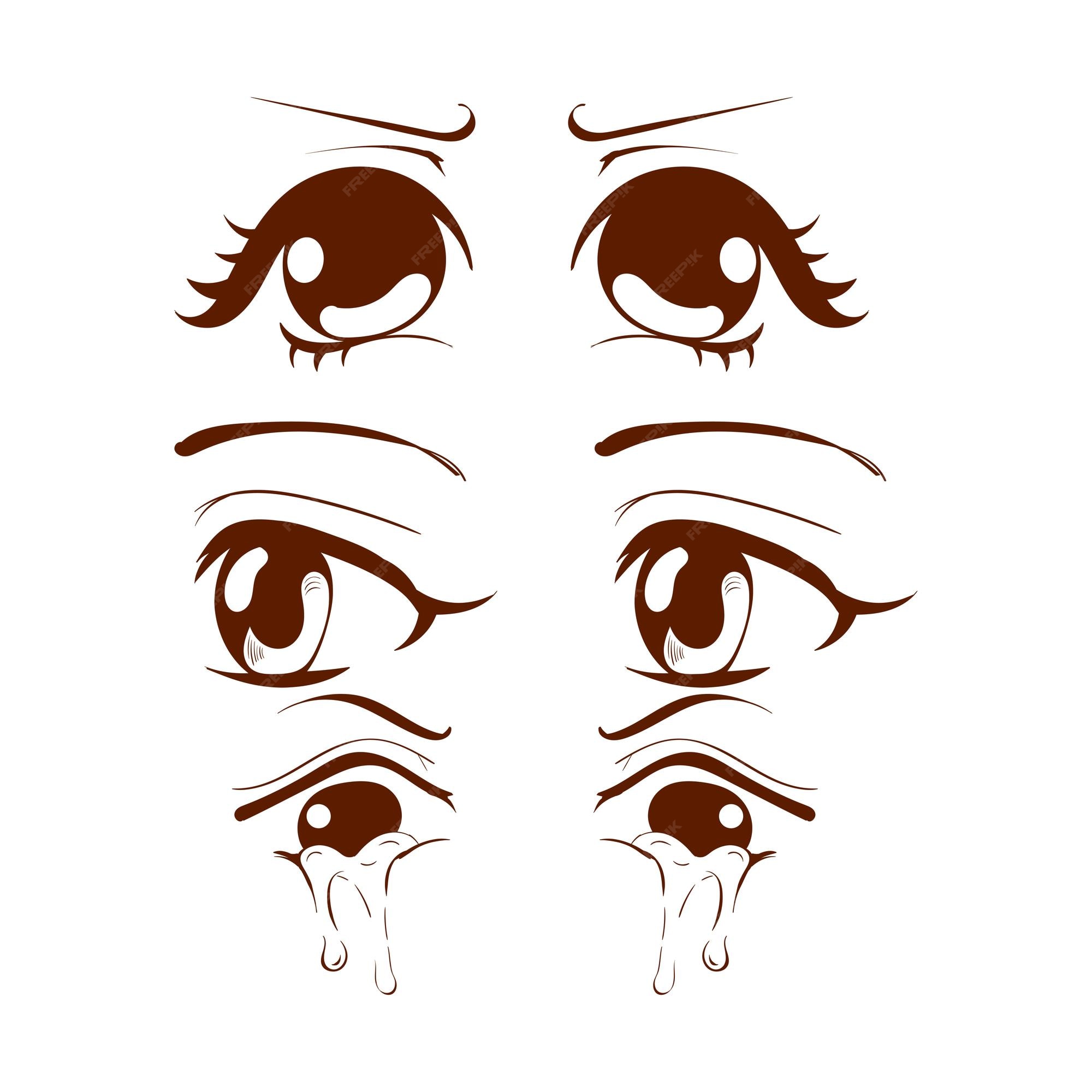 Premium Vector  Premium vector l drawing cute cute anime eyes royalty free