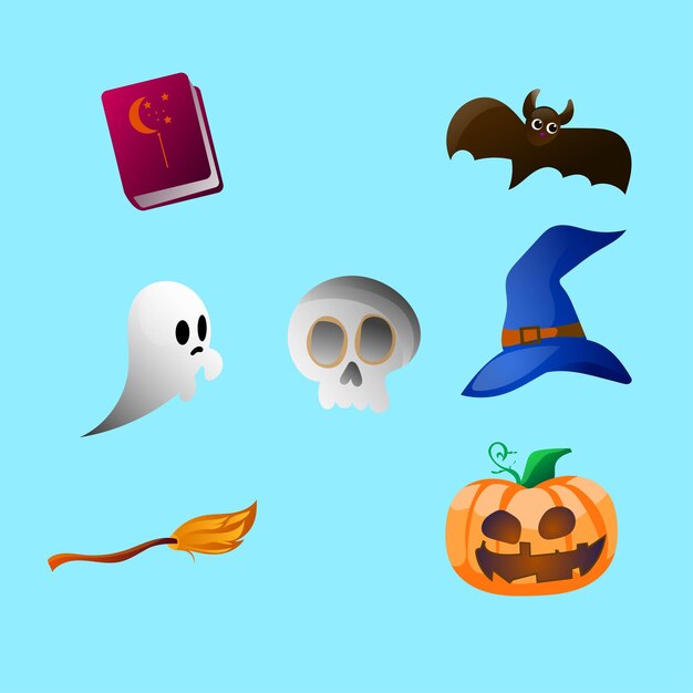 Premium vector l hoge kwaliteit vector halloween witte achtergrond schattig spook plat designi