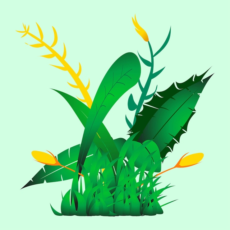 वेक्टर premium vector l leaf vector flat design concept ilustration
