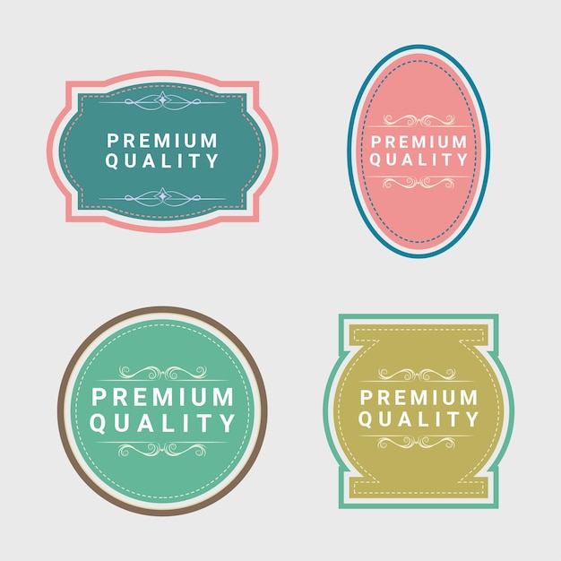 Premium Vector Label Images Stock Illustration