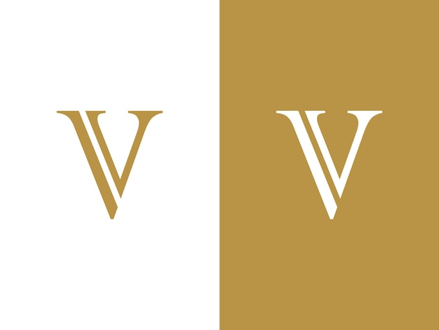 Premium Vector Letter V Logo Vector Beautiful Logotype design for luxury company branding