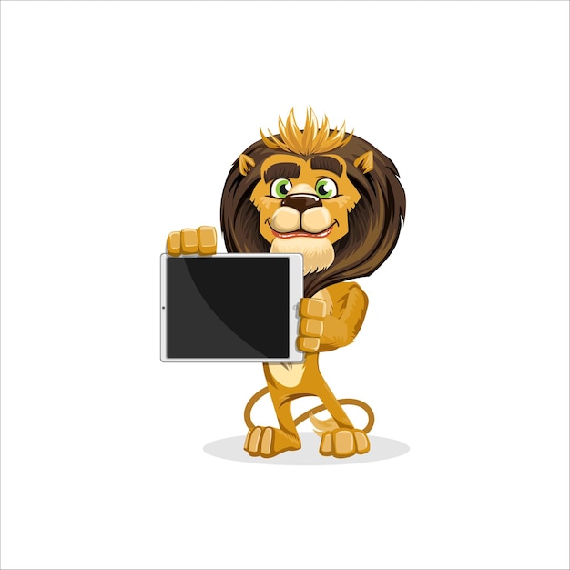 Vettore leone e leonessa vettoriali premium in diverse illustrazioni di azioni