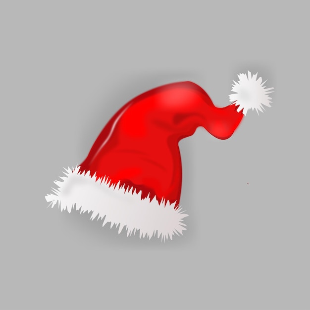 ベクトル プレミアム ベクトル メリー クリスマス サンタ キャップ デザイン要素