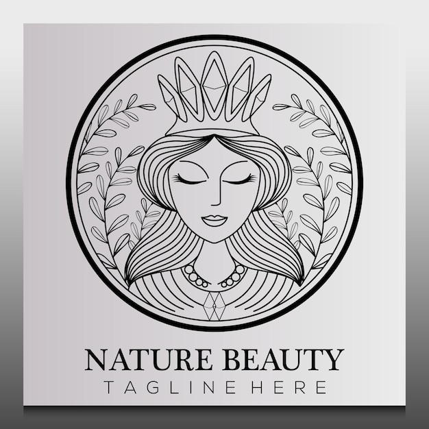 Premium Vector Nature Beauty Creative Logo Template