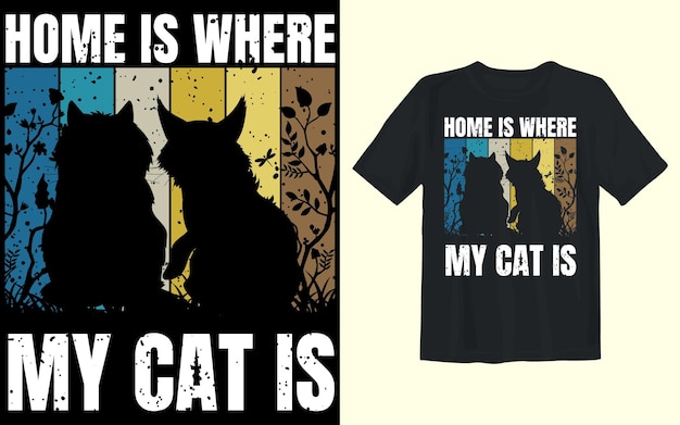 Premium Vector Pet T-shirt Designcatdogfather huisdierenliefhebber