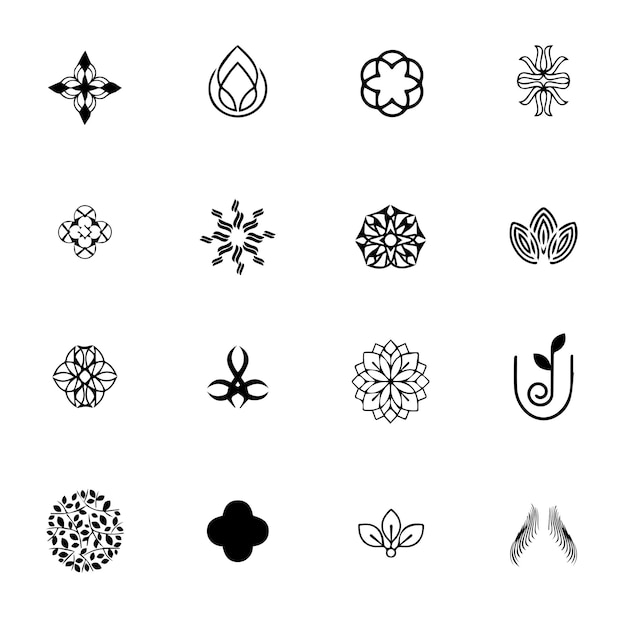 Vector premium vector of set of spa and beauty logo vector