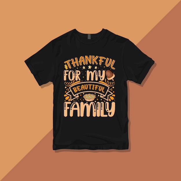 Premium Vector, Thanksgiving typografie t-shirtontwerp