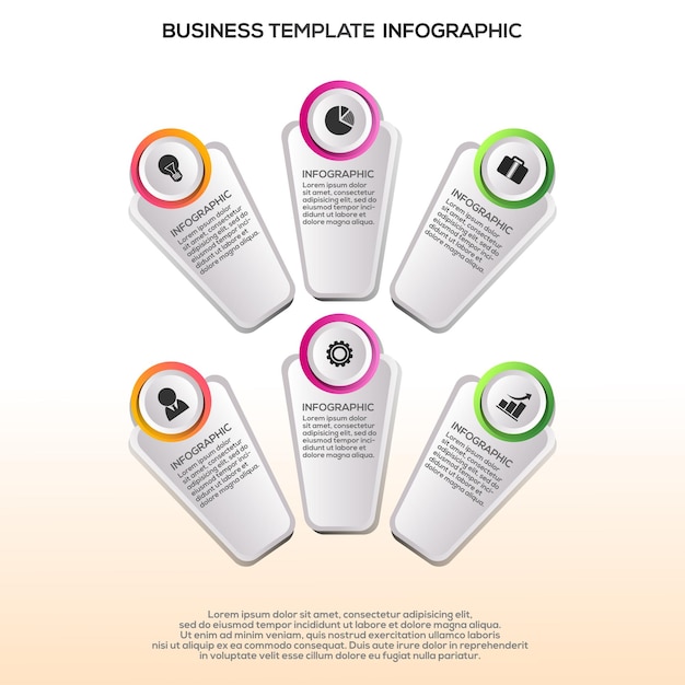 Premium Vector verloop infographic stappensjabloon