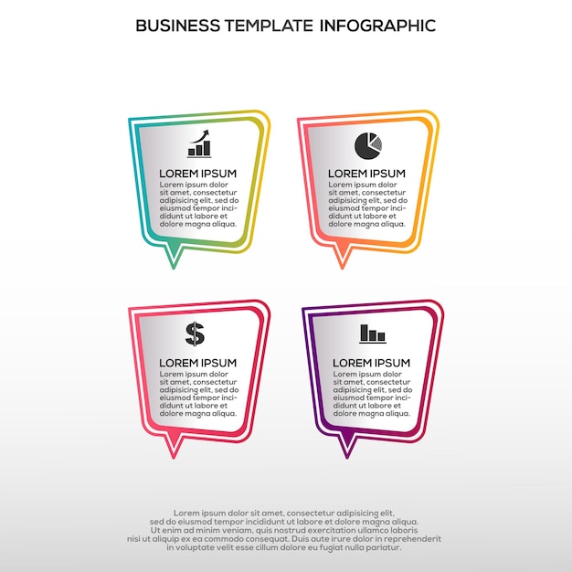 Premium Vector verloop infographic stappensjabloon