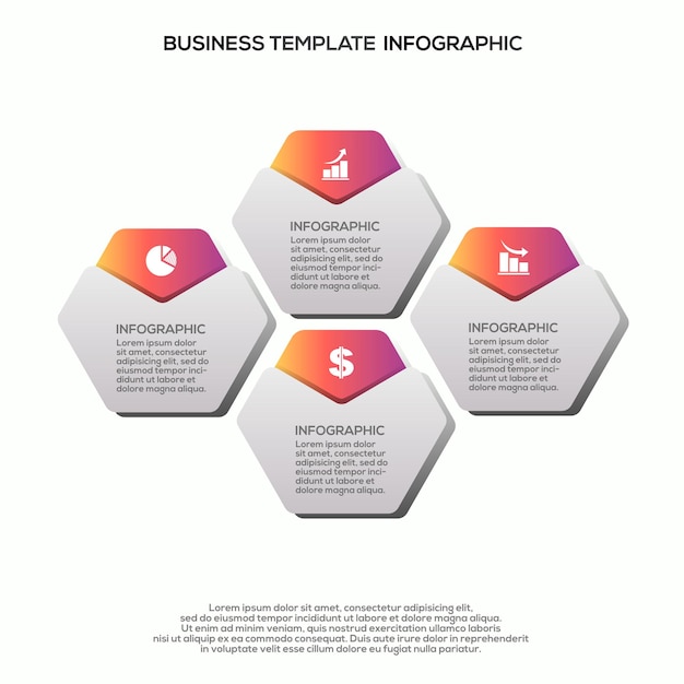 Premium Vector verloop infographic stappensjabloon