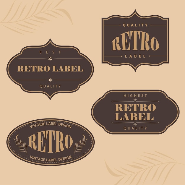 Premium Vector Vintage Luxury Decoration Label