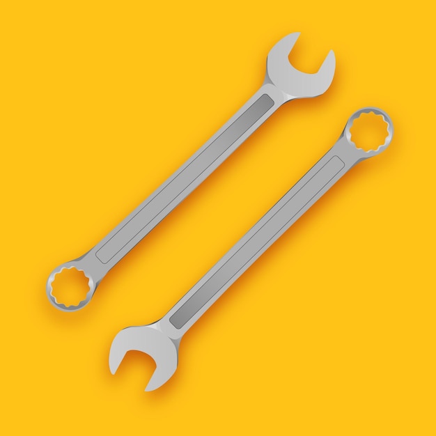 premium vektor tools combination wrench