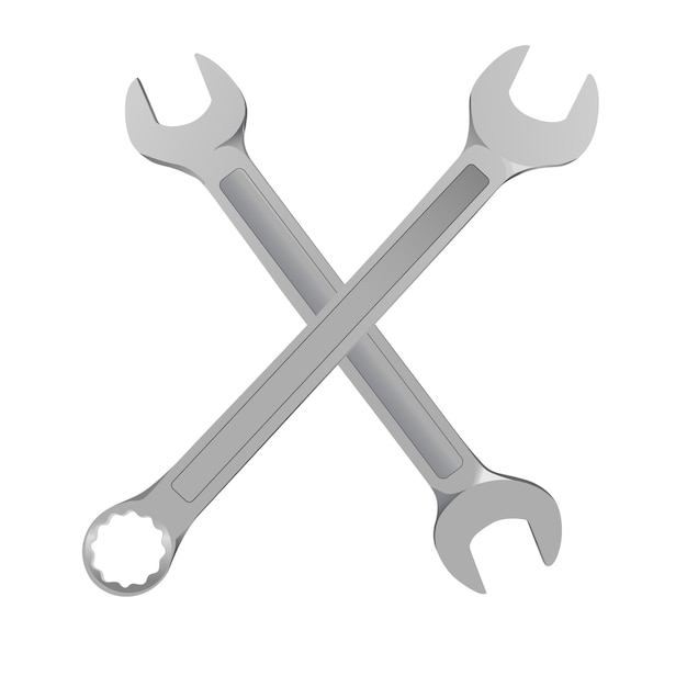 Premium Vektor Tools Wrenches Combination Wrench Double Open End Wrench