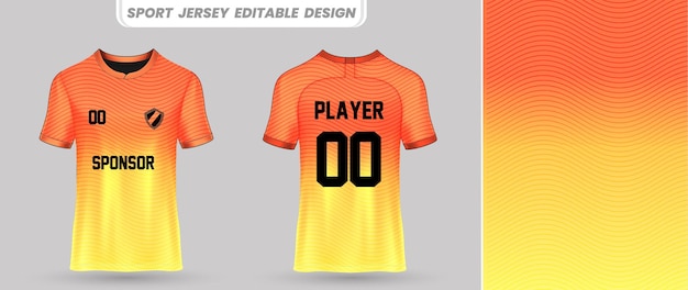 Premium voetbal t-shirt jersey ontwerp voor sublimatie