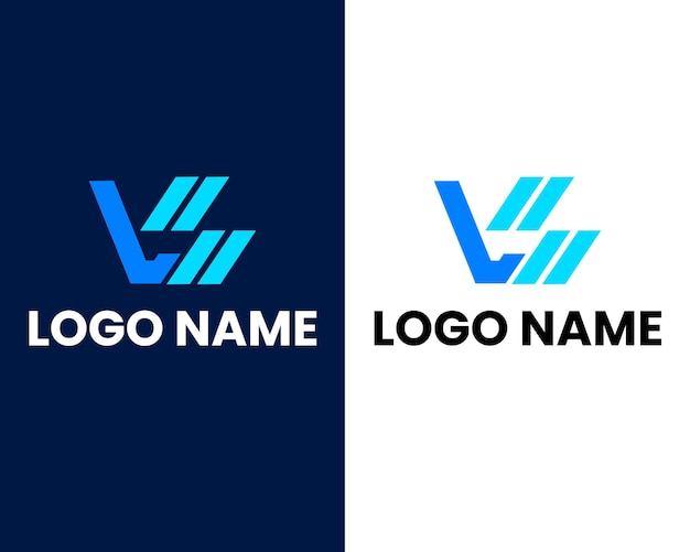 Premium VS or SV letters logo design. Creative elegant curve vector logotype. Luxury linear creative