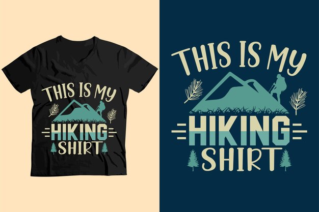 Premium wandelshirt Ontwerp voor buiten