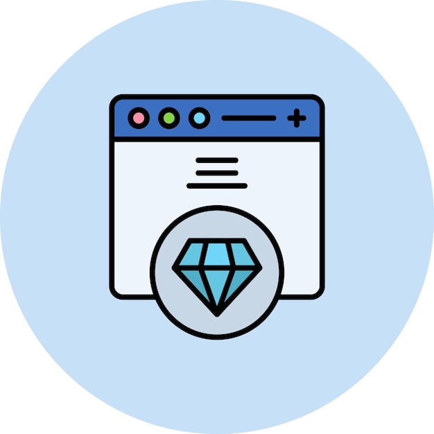 Premium website vlakke afbeelding