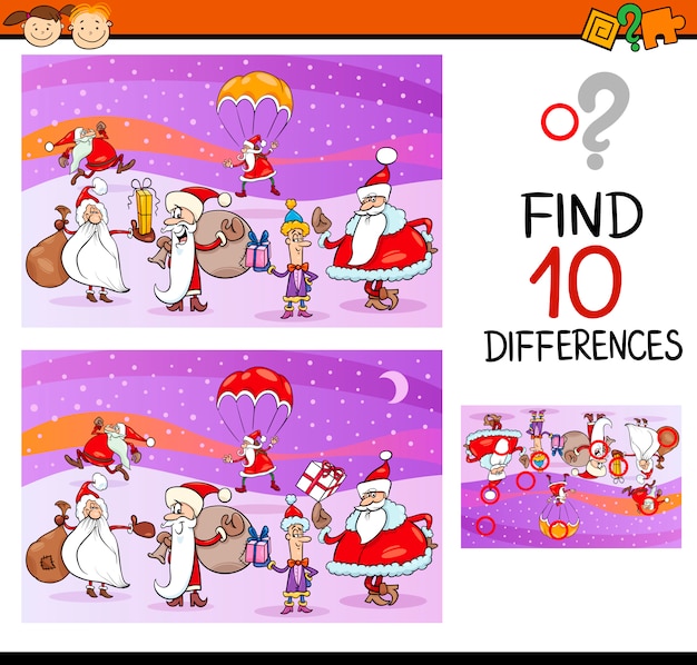 Vector preschool differences task