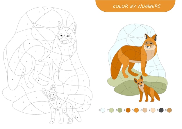 Vector preschool paper drawing activities for children